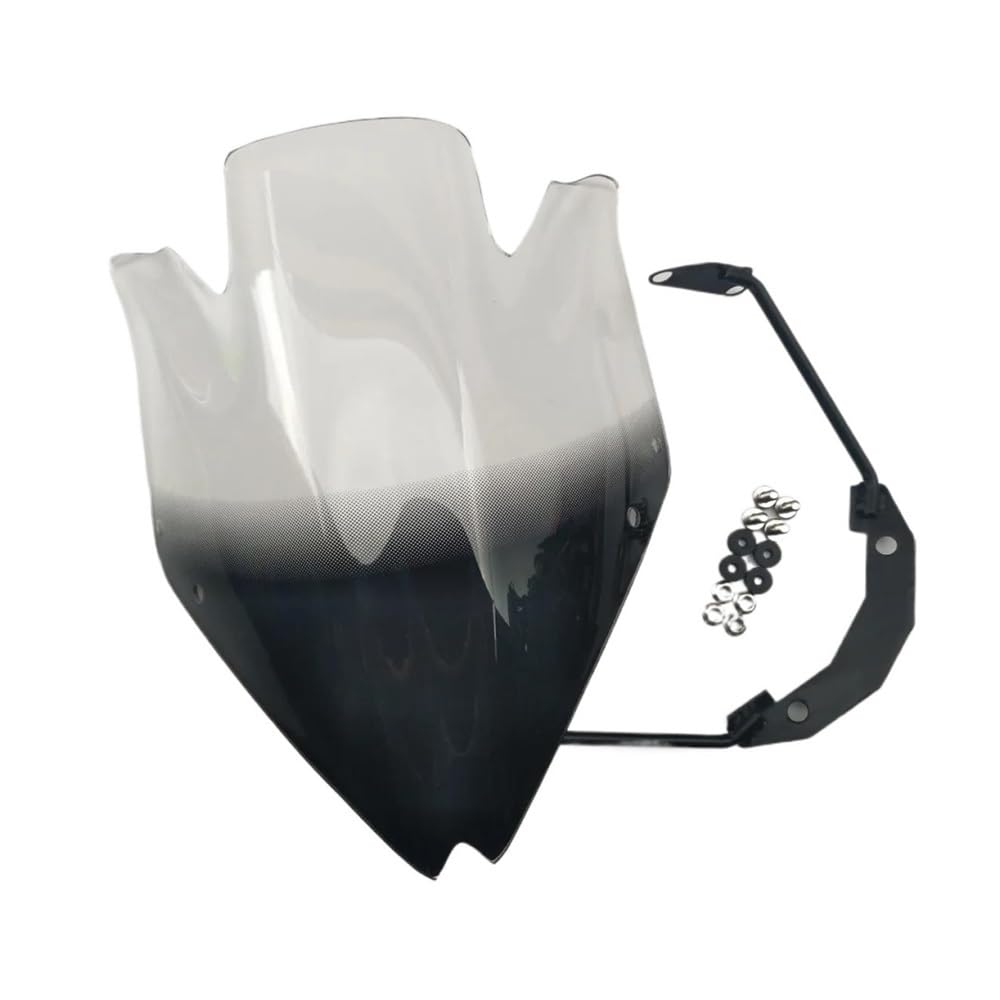Motorrad Windschutzscheibe Windschutzscheibe Wind Deflectore Windschutzscheibe Blase Rauch Schwarz Windschutzscheibe Spoiler Motorrad Für Z750 Z750R Motorräder Deflektor(Clear) von MODADA