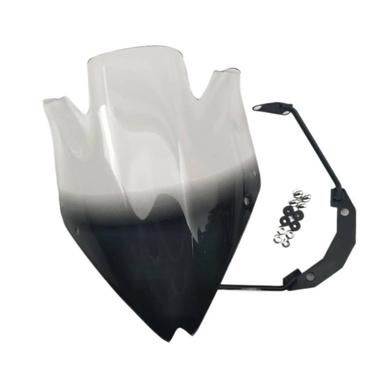 Motorrad Windschutzscheibe Windschutzscheibe Wind Deflectore Windschutzscheibe Blase Rauch Schwarz Windschutzscheibe Spoiler Motorrad Für Z750 Z750R Motorräder Deflektor(Clear) von MODADA