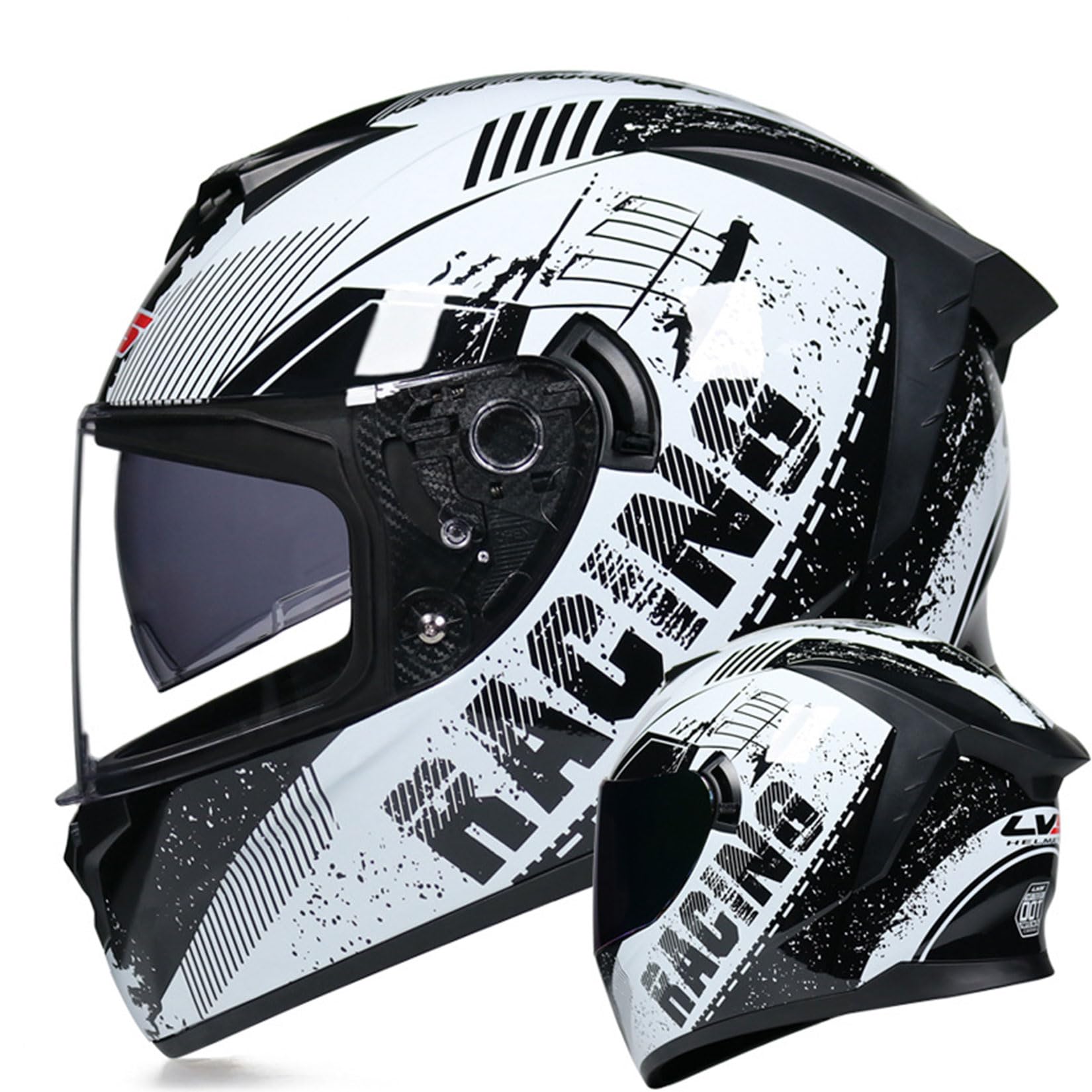 ECE Motorradhelme Integralhelme Für Dirtbikes Motocross-Helme Unisex Jugendliche Erwachsene MTB ATV BMX Belüfteter Offroad-Crashhelm Mit Schutzbrille,A-S ECE Motorradhelme Integralhelme Für Dirtbikes Motocross-Helme Unisex Jugendliche Erwachsene MTB ATV BMX Belüfteter Offroad-Crashhelm Mit Schutzbrille,A-S von MODRYER