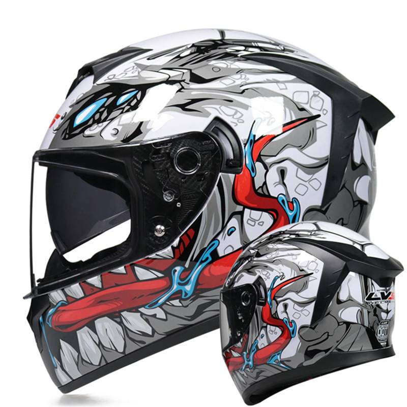 MODRYER Motorradhelme Integralhelme Für Dirtbikes Motocross-Helme Unisex Jugendliche Erwachsene MTB ATV BMX Belüfteter Offroad-Crashhelm Mit Schutzbrille,B-XL von MODRYER