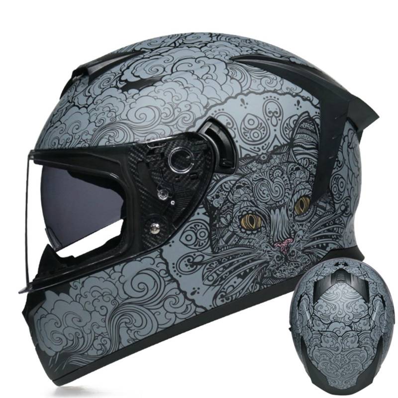 MODRYER Motorradhelme Integralhelme Für Dirtbikes Motocross-Helme Unisex Jugendliche Erwachsene MTB ATV BMX Belüfteter Offroad-Crashhelm Mit Schutzbrille,F-XXL von MODRYER