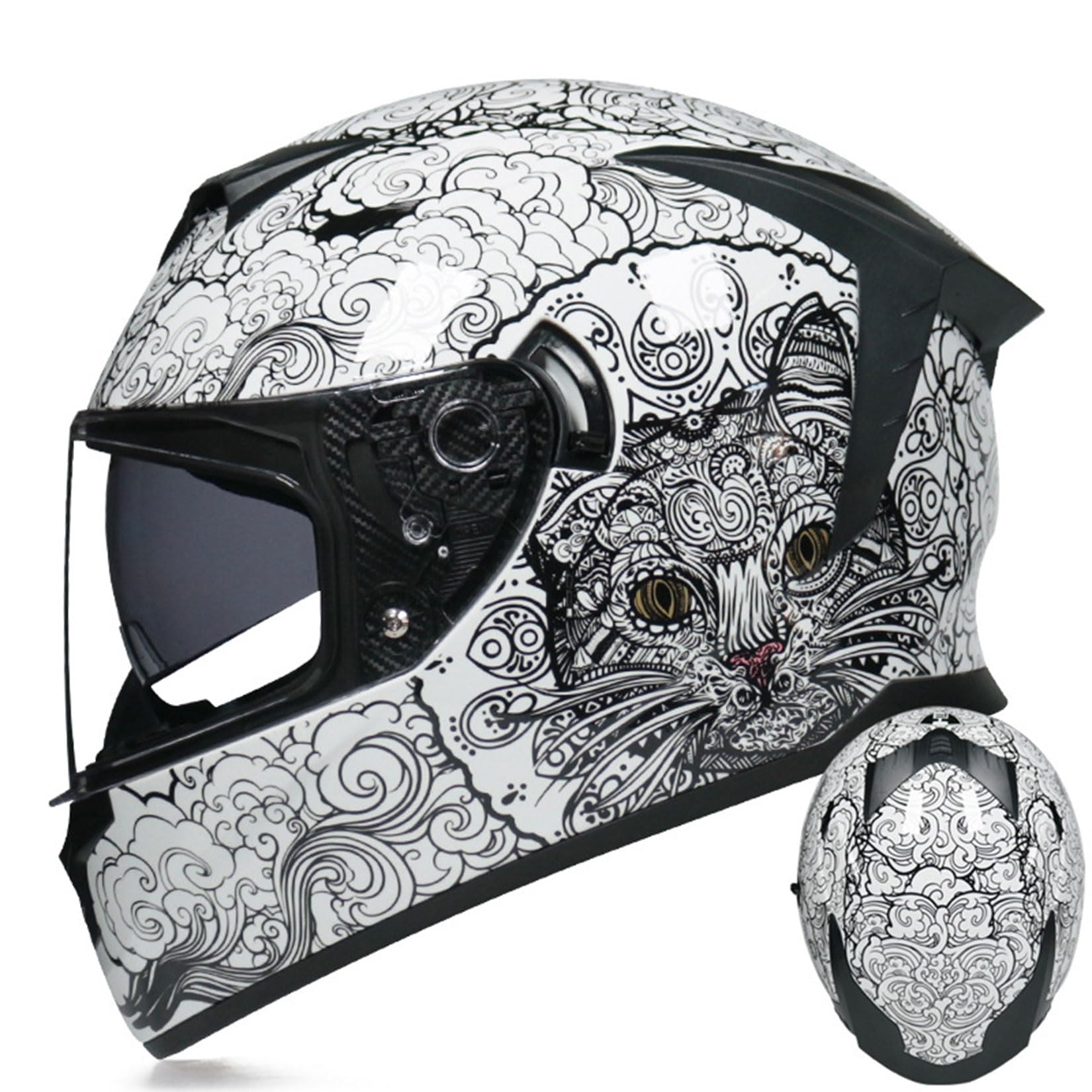ECE Motorradhelme Integralhelme Für Dirtbikes Motocross-Helme Unisex Jugendliche Erwachsene MTB ATV BMX Belüfteter Offroad-Crashhelm Mit Schutzbrille,G-M ECE Motorradhelme Integralhelme Für Dirtbikes Motocross-Helme Unisex Jugendliche Erwachsene MTB ATV BMX Belüfteter Offroad-Crashhelm Mit Schutzbrille,G-M von MODRYER