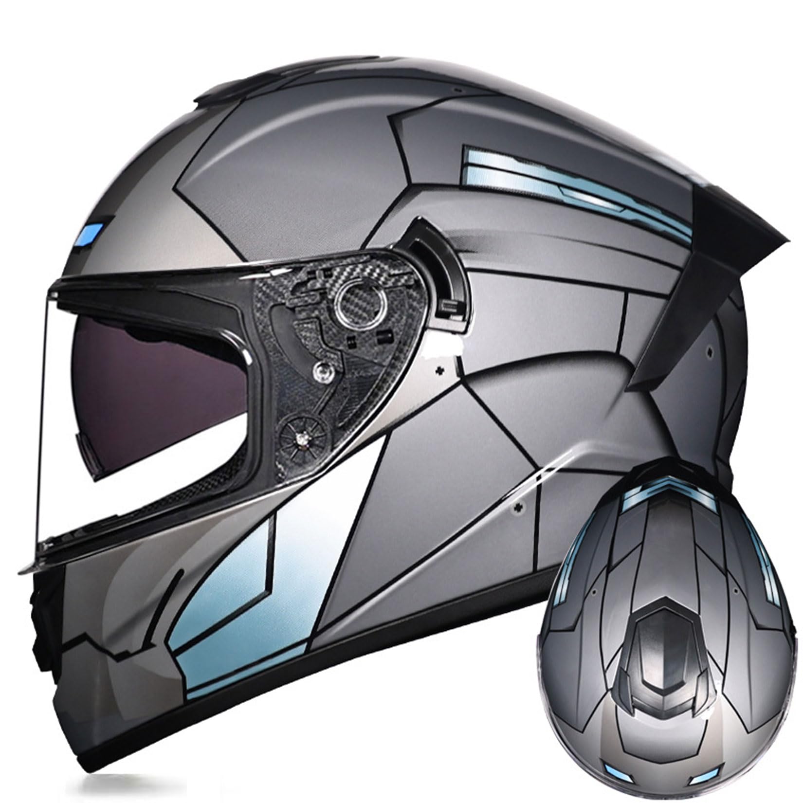 ECE Motorradhelme Integralhelme Für Dirtbikes Motocross-Helme Unisex Jugendliche Erwachsene MTB ATV BMX Belüfteter Offroad-Crashhelm Mit Schutzbrille,H-L ECE Motorradhelme Integralhelme Für Dirtbikes Motocross-Helme Unisex Jugendliche Erwachsene MTB ATV BMX Belüfteter Offroad-Crashhelm Mit Schutzbrille,H-L von MODRYER