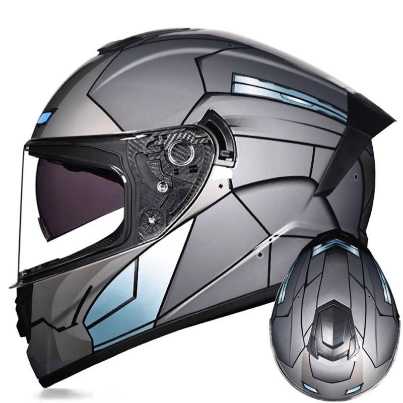 MODRYER Motorradhelme Integralhelme Für Dirtbikes Motocross-Helme Unisex Jugendliche Erwachsene MTB ATV BMX Belüfteter Offroad-Crashhelm Mit Schutzbrille,H-L von MODRYER