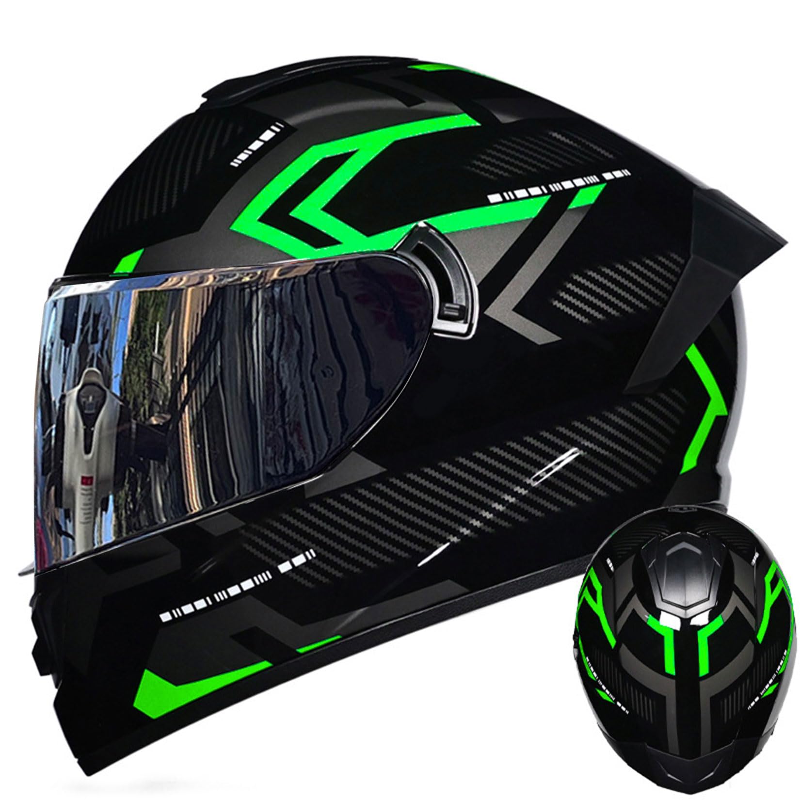Motocross Helm ECE 2206 Street Dirt Bike Offroad Motorradhelm Integralhelm ATV MTB BMX Downhill Motorrad Unisex Belüftete Crashhelme Für Jugendliche Erwachsene,Green~A-S Motocross Helm ECE 2206 Street Dirt Bike Offroad Motorradhelm Integralhelm ATV MTB BMX Downhill Motorrad Unisex Belüftete Crashhelme Für Jugendliche Erwachsene,Green~A-S von MODRYER