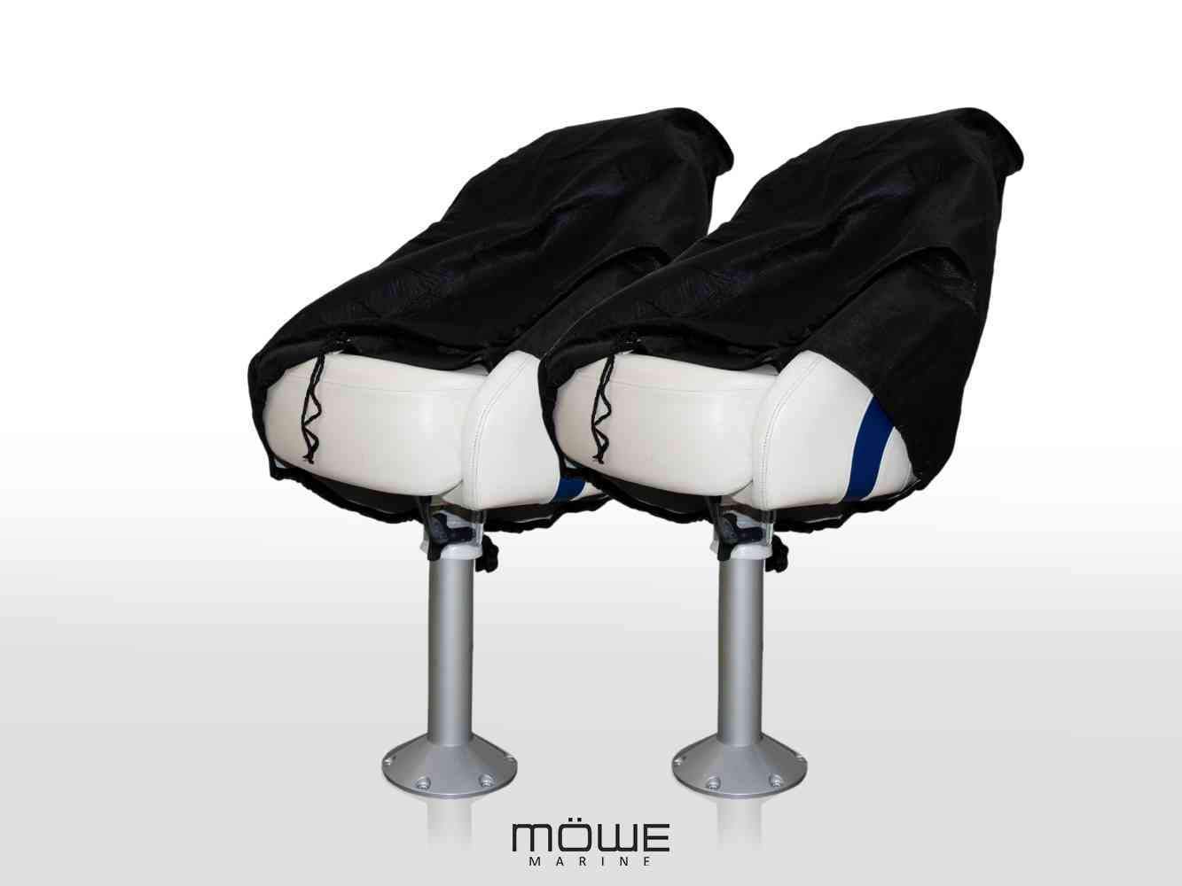 MÖWE Marine 2er Set Abdeckung für Bootssitze schwarz Schoner Schutzhülle Sitzschoner Steuersitz Artikel 3250 MÖWE Marine 2er Set Abdeckung für Bootssitze schwarz Schoner Schutzhülle Sitzschoner Steuersitz Artikel 3250 von MÖWE MARINE