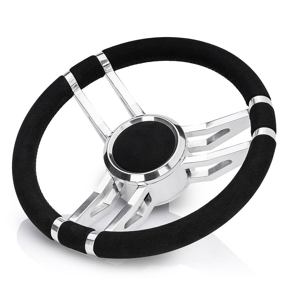 MÖWE Marine Performance Bootslenkrad Emden Wildleder-Look Aluminium poliert für Teleflex Ultraflex Lenkungen Steuerrad Bootssteuerrad 5099 MÖWE Marine Performance Bootslenkrad Emden Wildleder-Look Aluminium poliert für Teleflex Ultraflex Lenkungen Steuerrad Bootssteuerrad 5099 von MÖWE MARINE