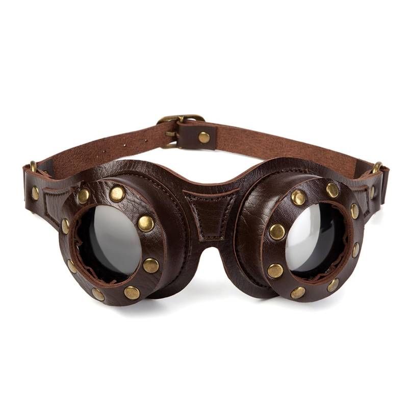 MOIDHSAG Lustige Steam Punks LederSteampunk Zubehör Halloween Cosplay Erwachsene Party Gentleman von MOIDHSAG