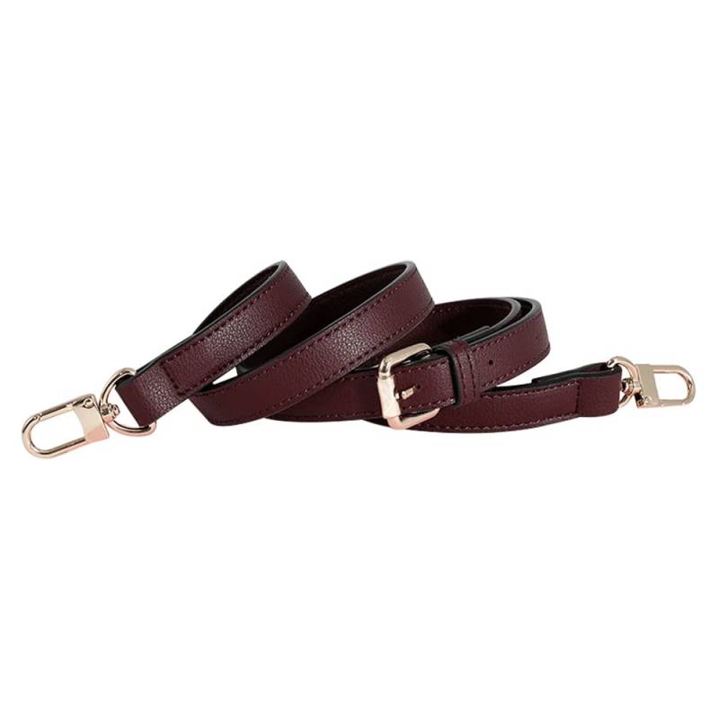 Lederriemen für Geldbörse Ersatz Geldbörse Riemen Umhängetasche Leder Tasche Riemen für Geldbörse Tee Gold Verschluss Weinrot von MOISTRI