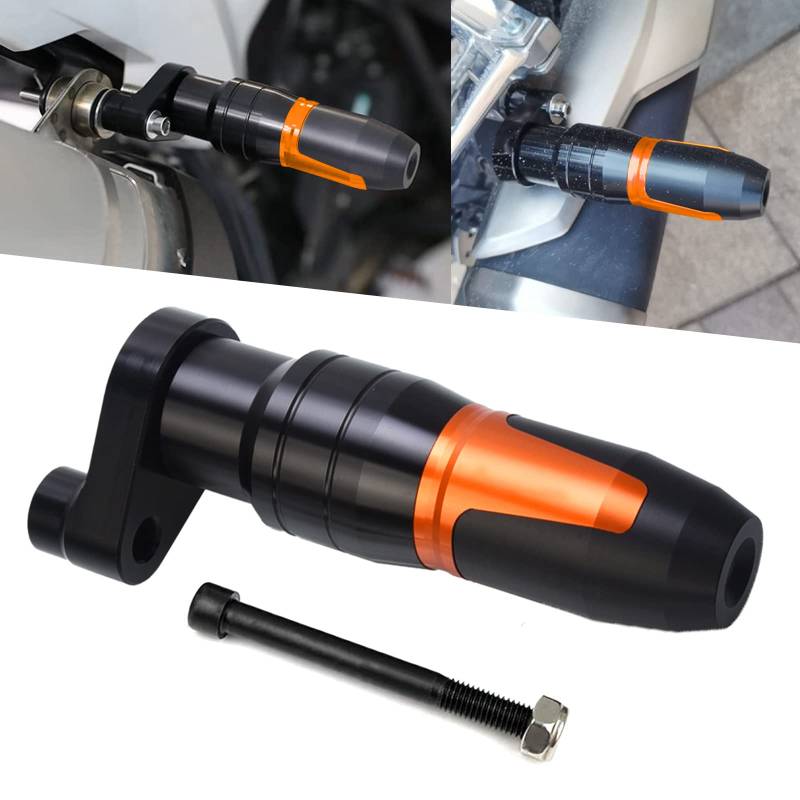 MOLONG Universal Motorrad Anti-fallender Auspuff Schutzbügel Slider Für Duke RC 125 200 390 690 790 890 R 790 890 Adventure 690 Enduro R SMC-R Enduro 701 Orange von MOLONG