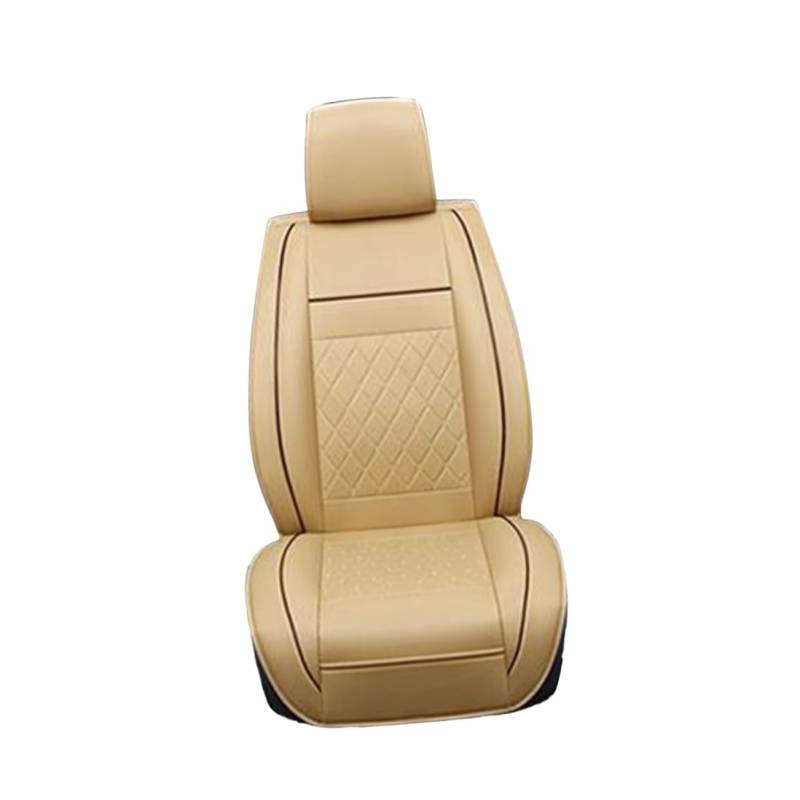 MOLUCKFU Sitzschutz Auto Beige Leder Autositzbezug Universeller Sitzschutz Für Vordersitze Staubdicht Und Pflegeleicht Ideal Für Und Als Sitzschoner Für Autos Tritt Und von MOLUCKFU