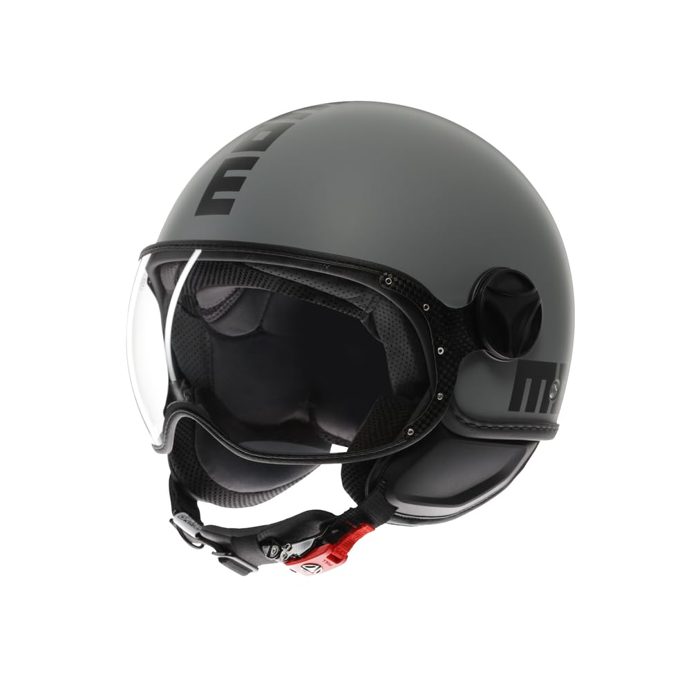 MOMODESIGN - FGTR CLASSIC E2206, Jet-Helm, offener Helm für Motorräder und Motorroller, für Männer und Frauen, Matt Grey/Black, L MOMODESIGN - FGTR CLASSIC E2206, Jet-Helm, offener Helm für Motorräder und Motorroller, für Männer und Frauen, Matt Grey/Black, L von MOMO Design
