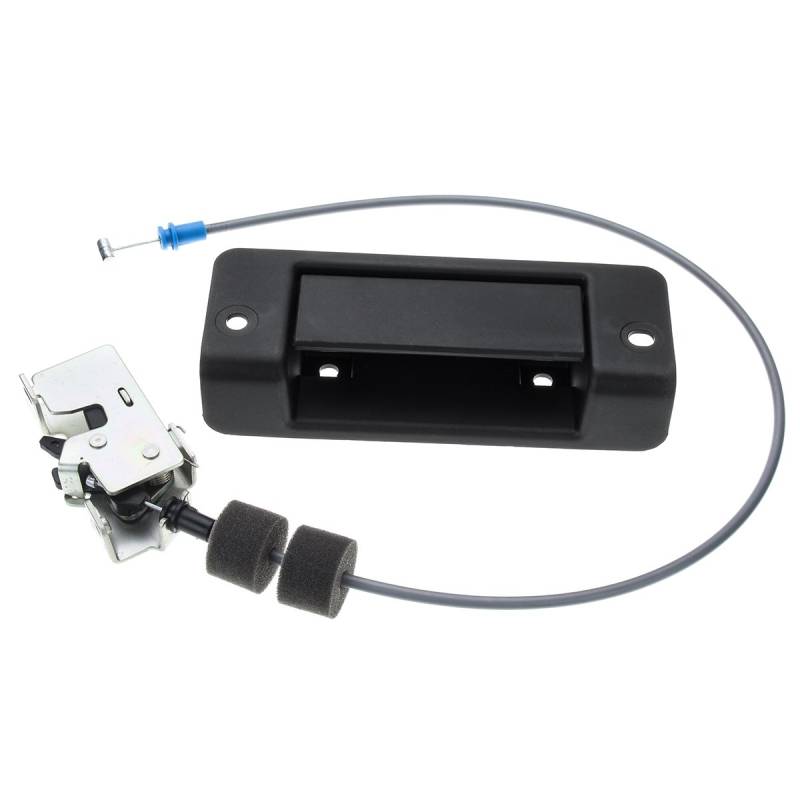 AAlamor Kabelverriegelung hinten für Ford Transit MK6 MK7 2000-07, Metall + Kunststoff, 18 cm Knüpfelänge, 63 cm Kabel, Schwarz von MOMOALA