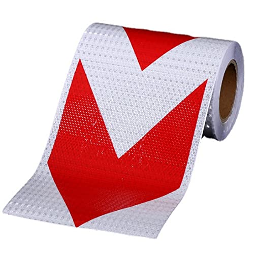 MOMOALA 3M/9.8ft 20Cm Verkehrswarnung Sicherheit Nacht Reflektierende Streifen Rot Weiß Pfeil Aufkleber 20Cm MOMOALA 3M/9.8ft 20Cm Verkehrswarnung Sicherheit Nacht Reflektierende Streifen Rot Weiß Pfeil Aufkleber 20Cm von MOMOALA