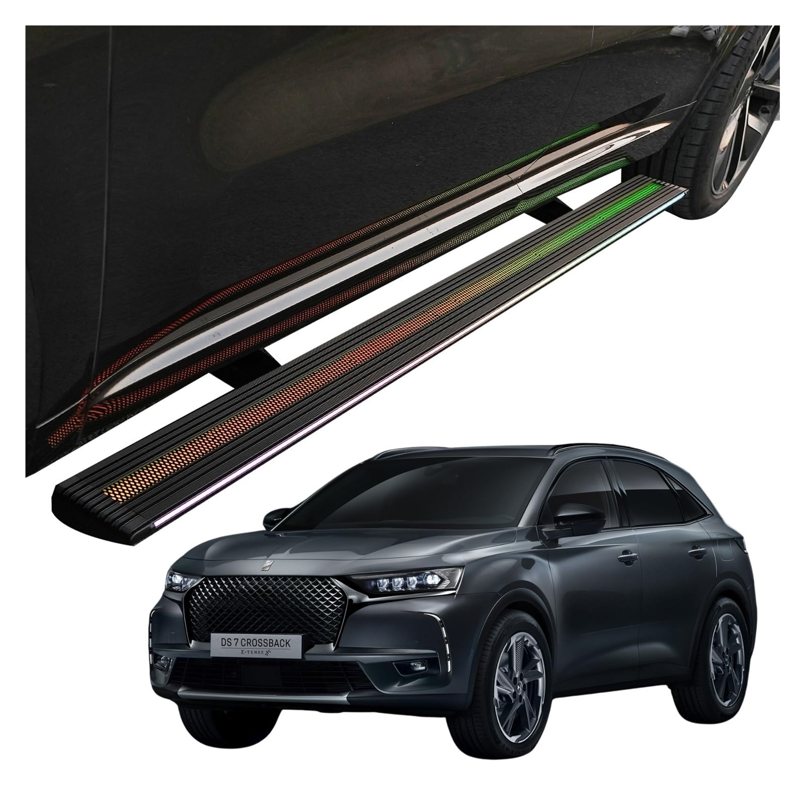 MOMOBP Automatisch einziehbare Trittbretter, kompatibel mit Citroen C5 Aircross 2017–2023 | App-gesteuerte LED-Leuchten, Tragkraft 271 kg | Wasserdicht for den Einsatz im Gelände und bei Nacht, Montag MOMOBP Automatisch einziehbare Trittbretter, kompatibel mit Citroen C5 Aircross 2017–2023 | App-gesteuerte LED-Leuchten, Tragkraft 271 kg | Wasserdicht for den Einsatz im Gelände und bei Nacht, Montag von MOMOBP