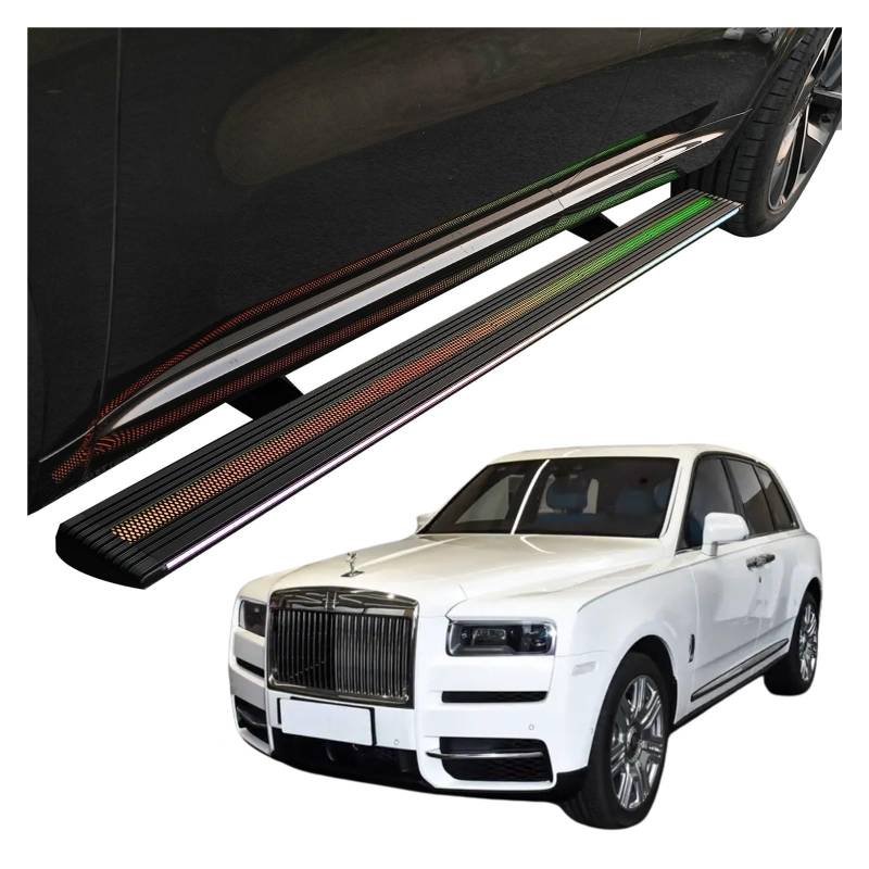 MOMOBP Automatisch einziehbare Trittbretter, kompatibel mit Rolls-Royce Cullinan 2019–2025 | App-gesteuerte LED-Leuchten, Tragkraft 271 kg | Wasserdicht for den Einsatz im Gelände und bei Nacht, Monta von MOMOBP