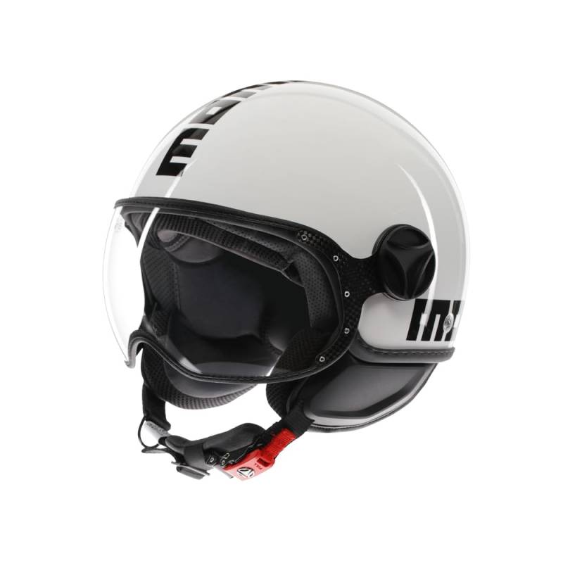 MOMODESIGN - FGTR CLASSIC E2206, Jet-Helm, offener Helm für Motorräder und Motorroller, für Männer und Frauen, White/Black, M von MOMO Design