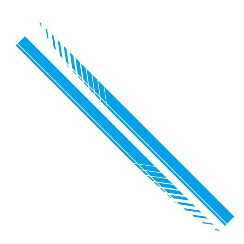 MOMOTOU 2Pcs Universal Sport Racing Streifen Grafik Aufkleber Auto Seitenschweller Aufkleber Türverkleidung Dekor PVC Aufkleber 190x9cm (Blau) von MOMOTOU