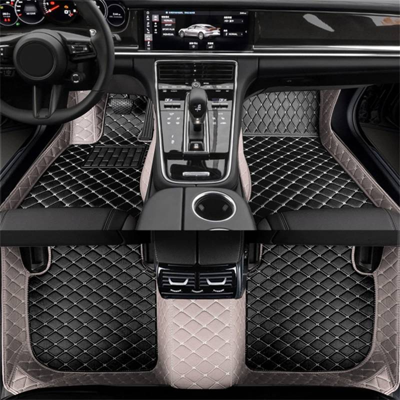 Angepasst Auto Fußmatte für Toyota RAV4 V Hybrid 2018-2023, All-Inclusive-Stil Fussmatten rutschfeste Abnutzung Bodenmatten Material Automatten Teppiche Zubehör (LHD),A-Style von MOMOXY