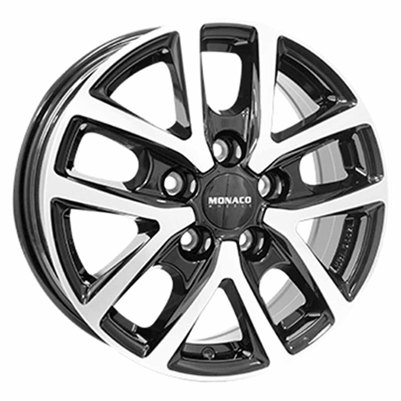 MONACO WHEELS MONACO CL2T black gloss polished 6.5Jx16 5x114.3 ET48 von MONACO WHEELS