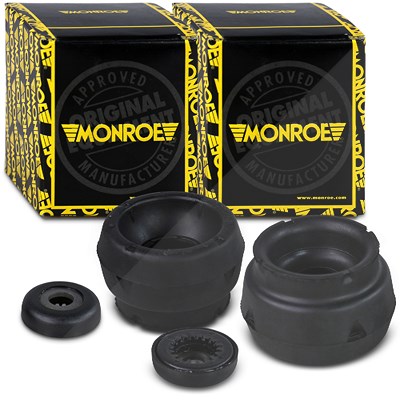 Monroe 2x Federbeinstützlager Vorderachse [Hersteller-Nr. MK077] für Audi, Seat, Skoda, VW von MONROE