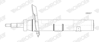 Monroe Stoßdämpfer [Hersteller-Nr. G8667] für Mercedes-Benz von MONROE
