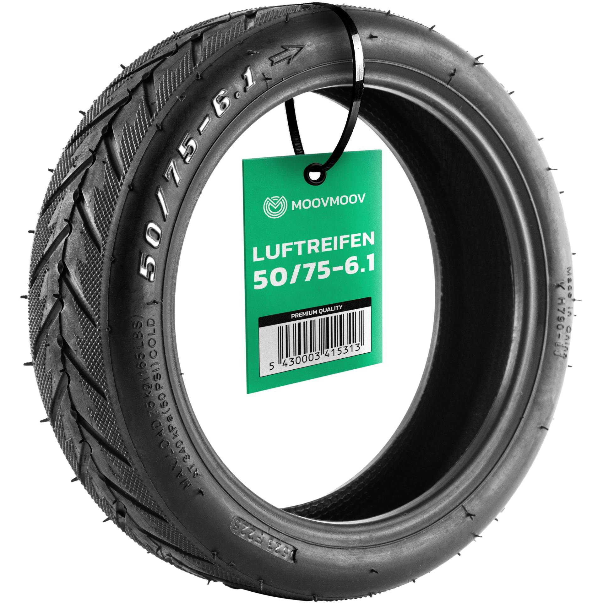 MOOVMOOV Reifen 50/75-6.1 Kit für Wispeed T850 / T855 Pro Scooter - Aufblasbarer Reifen 8.5 Zoll MOOVMOOV Reifen 50/75-6.1 Kit für Wispeed T850 / T855 Pro Scooter - Aufblasbarer Reifen 8.5 Zoll von MOOVMOOV