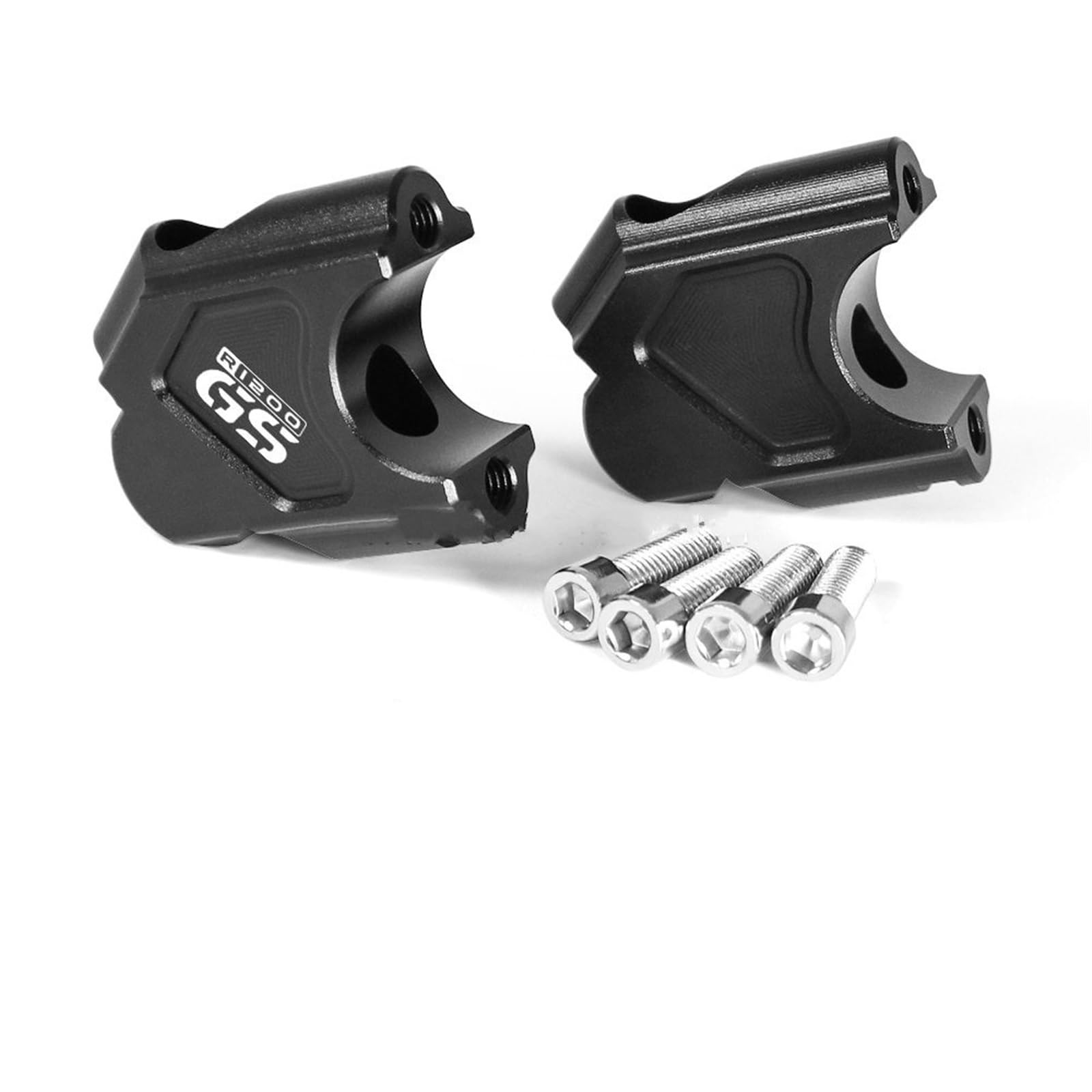 Lenker-Riser-Verlängerung Für B&MW R1200GS 2004-2008 R 1200 GS Adventure 2005-2008 Motorrad Lenker Riser Drag Griff Bar Clamp verlängern Adapter (Color : Black-R1200GS) von MOOWI