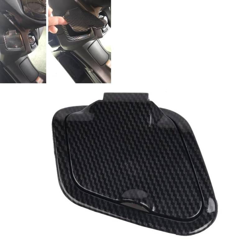 Werkzeugkasten Aufbewahrungsdeckel ABS Seitentasche Schutzabdeckung Ladegerät wasserdichte Kappe kompatibel mit Yamaha NMAX125 NMAX155 NMAX 125 155 V1 V2 N-MAX 2020 2021 2022 2023 von MOQIAOSEIKO