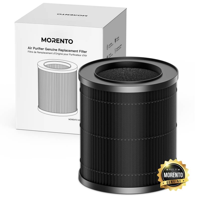MORENTO MR2566 Original Luftreiniger Ersatzfilter für MR2566 Luftreiniger, Originalversion, 1 Pack+3 Schichten Filtration von MORENTO