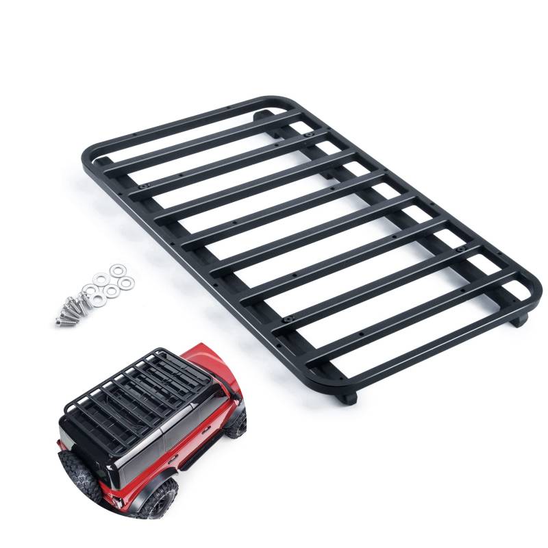 MORLORDY Metall RC Dachträger Gepäckträger Set für 1:10 Maßstab RC Crawler Car TRX4 2021 Bronco Upgrades von MORLORDY