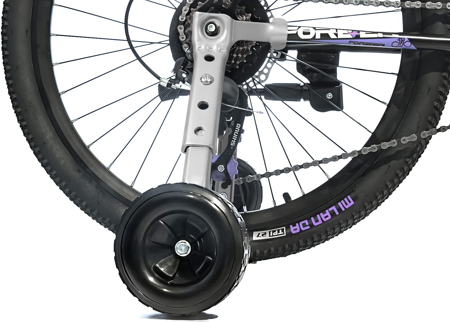 MOSHAY Roll Over Bild zu Zoom in Fahrrad Training Räder passt 16 18 20 22 24 Zoll Kinder Variable Fahrrad (Black) von MOSHAY
