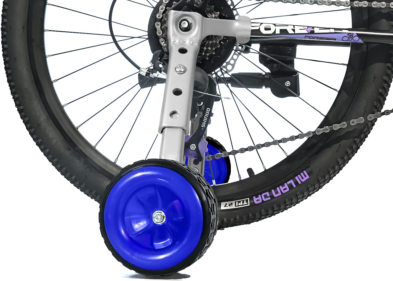 MOSHAY Roll Over Bild zu Zoom in Fahrrad Training Räder passt 16 18 20 22 24 Zoll Kinder variable Fahrrad (blue) von MOSHAY