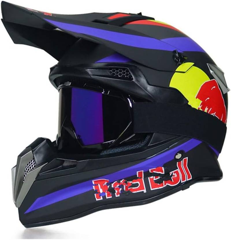 Full Face MTB Helm Motocross Helm Off Road Professional ATV Cross MTB Dh Racing Motorrad Dirt Bike Capacete De Moto Casco von MOTESEN