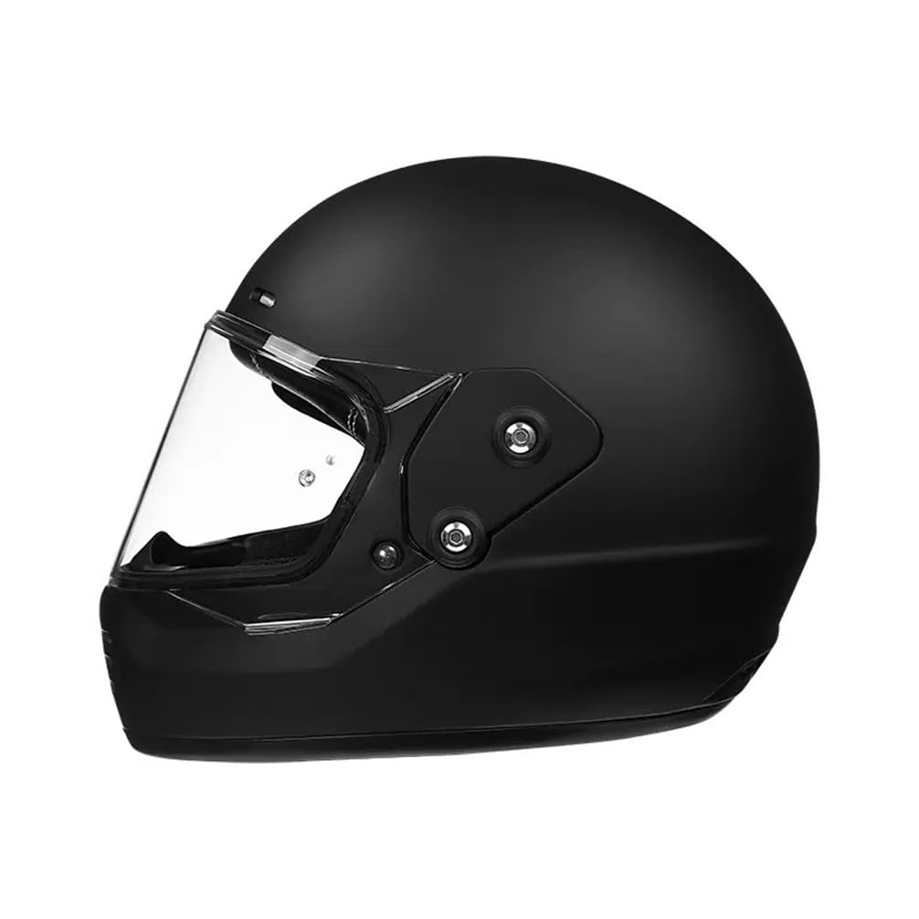 Halley Touring Scooters Motorrad ABS Retro Integralhelme Motorräder für Damen und Herren Standard Motorrad Vollvisierhelme ABS Ganzjahreshelme von MOTESEN