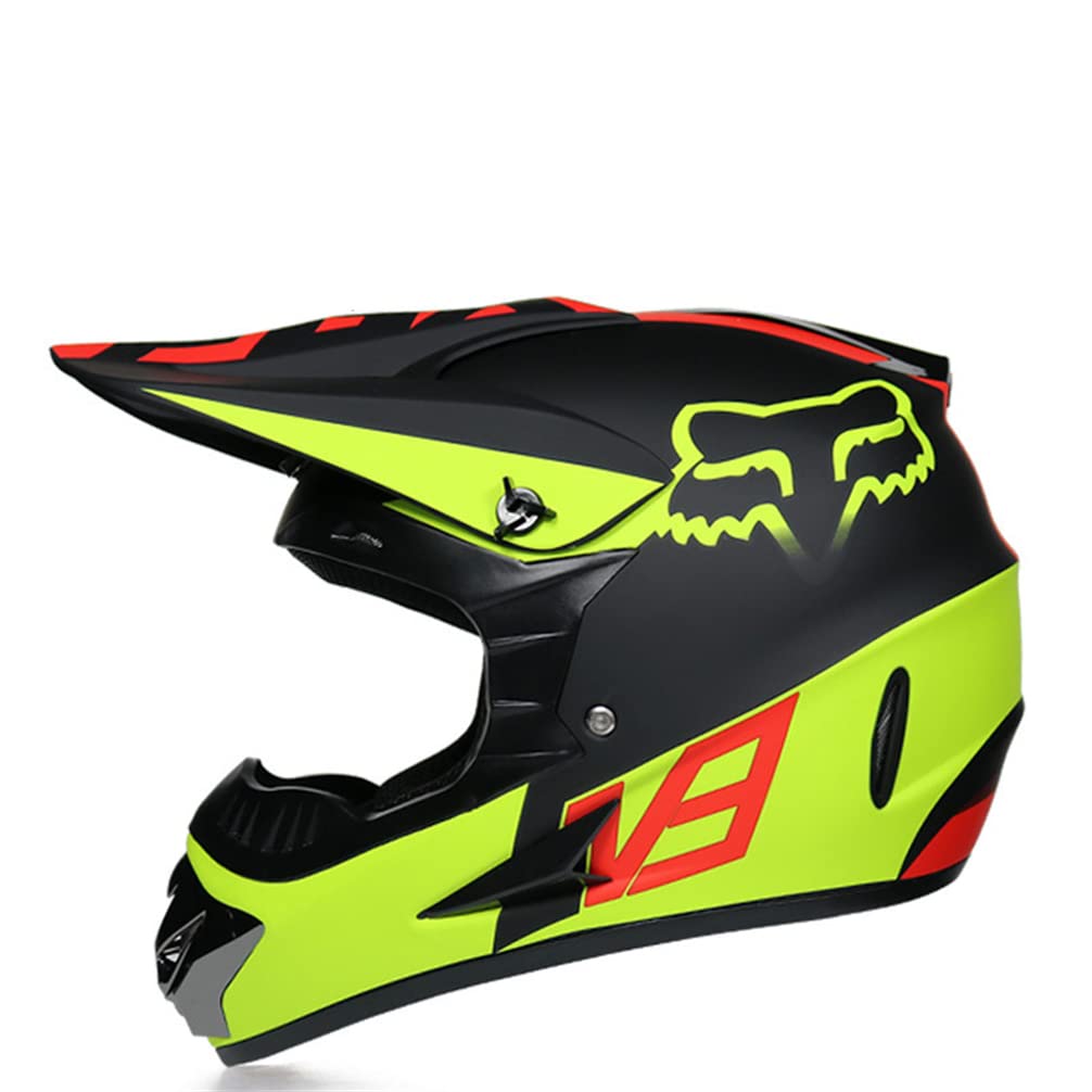 MTB Full Face Motocross Helm Couple Mountain Speed MX Motorrad Forest Road Racing mit Motorrad Sonnenbrille ECE Approved von MOTESEN