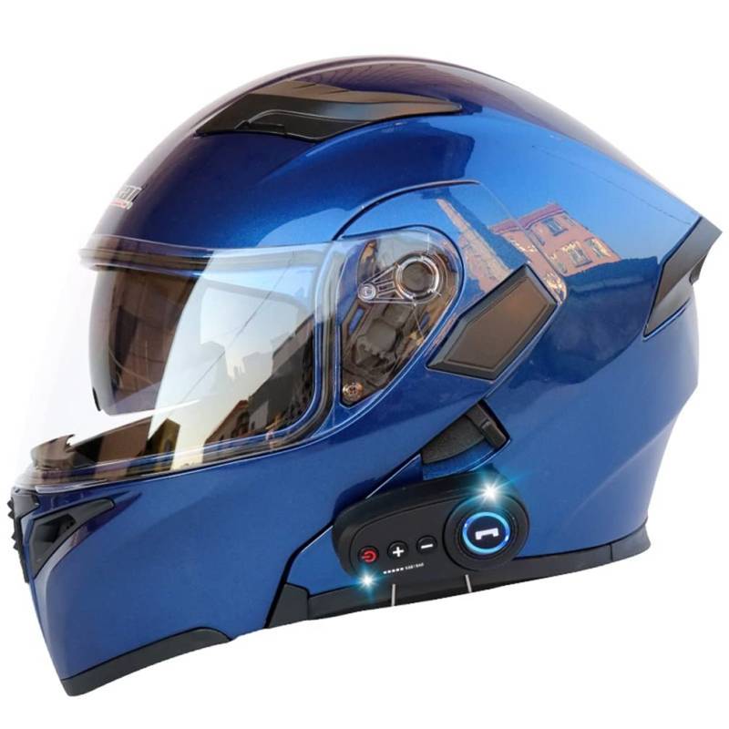 Man Flip-Up Helme für volles Gesicht Flip-up Motorradhelm ABS Touring Motorrad Frauen Frühling Modular Helm K10 Bluetooth Sommer Kollisionsvermeidung von MOTESEN