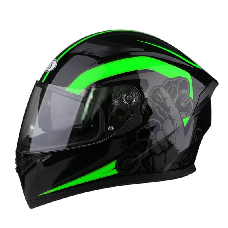 MOTESEN Vintage Full Face MotorradMotorradhelm Sturzhelme für Fahrräder MotorradhelmKlassische Frau Mann von MOTESEN