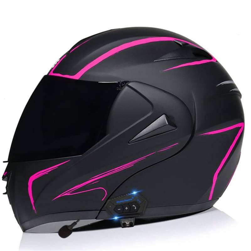 Modulare Helme für Erwachsene Touring Scooter Motorrad für Damen und Herren Standard Motorrad Touring Motorrad ABS mit Bluetooth Geeignet für Frühling, Herbst und Winter Vollvisierhelme von MOTESEN