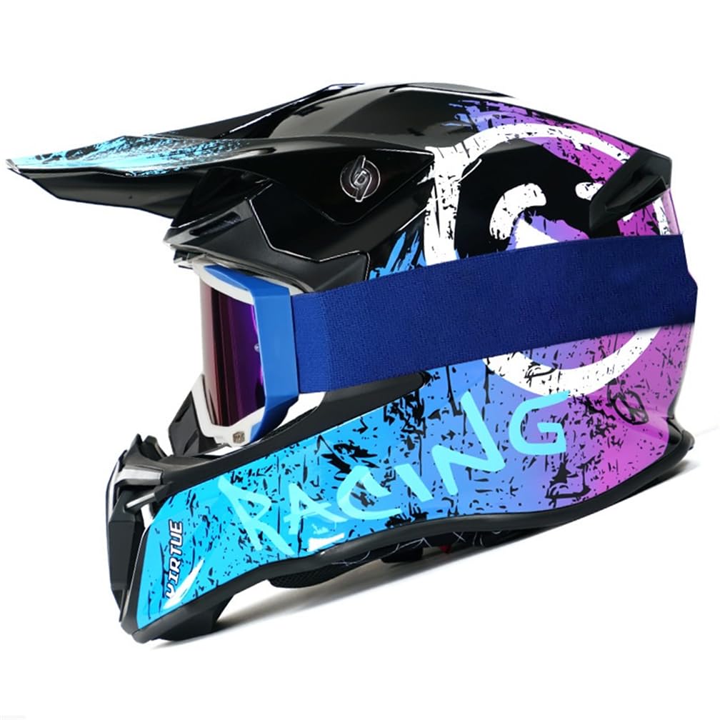 MOTESEN Unisex Motocross Helme für Sportbikes Motorrad ABS Frühling Cruiser Motorrad Off-Road Motorrad Herausnehmbares Futter ECE Approved Collision Avoidance Wind Goggles MOTESEN Unisex Motocross Helme für Sportbikes Motorrad ABS Frühling Cruiser Motorrad Off-Road Motorrad Herausnehmbares Futter ECE Approved Collision Avoidance Wind Goggles von MOTESEN