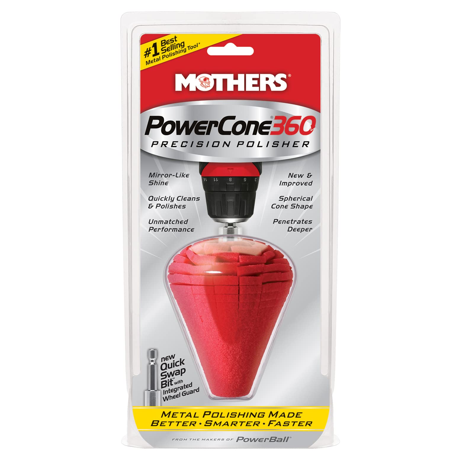 MOTHERS 05146 PowerCone Metallpolierwerkzeug Polierschwamm Polierschwamm Set für Poliermaschine MOTHERS 05146 PowerCone Metallpolierwerkzeug Polierschwamm Polierschwamm Set für Poliermaschine von MOTHERS