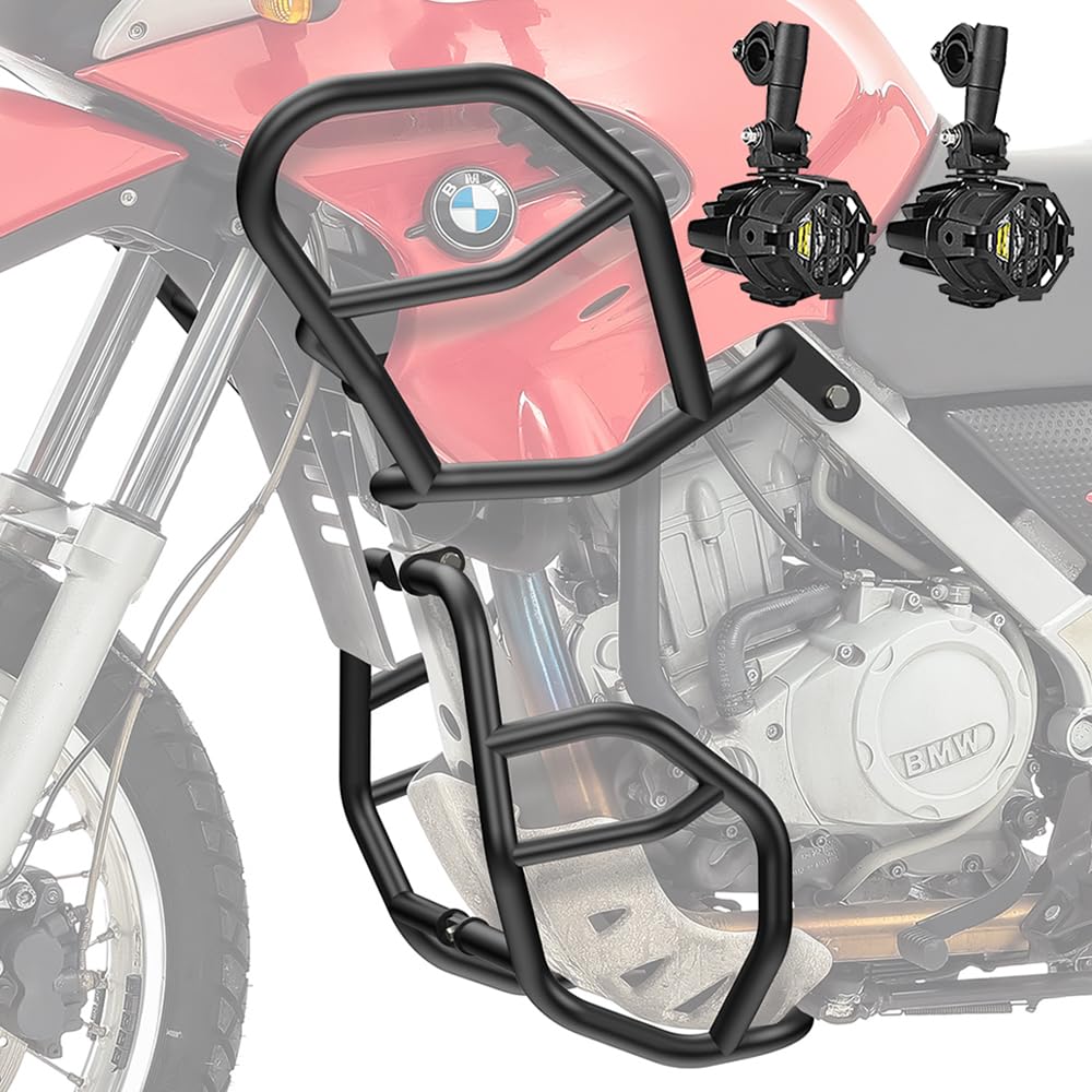 Set Sturzbügel + Zusatzscheinwerfer für BMW F 650 GS 00-07 schwarz SG53 Set Sturzbügel + Zusatzscheinwerfer für BMW F 650 GS 00-07 schwarz SG53 von MOTO GUARD