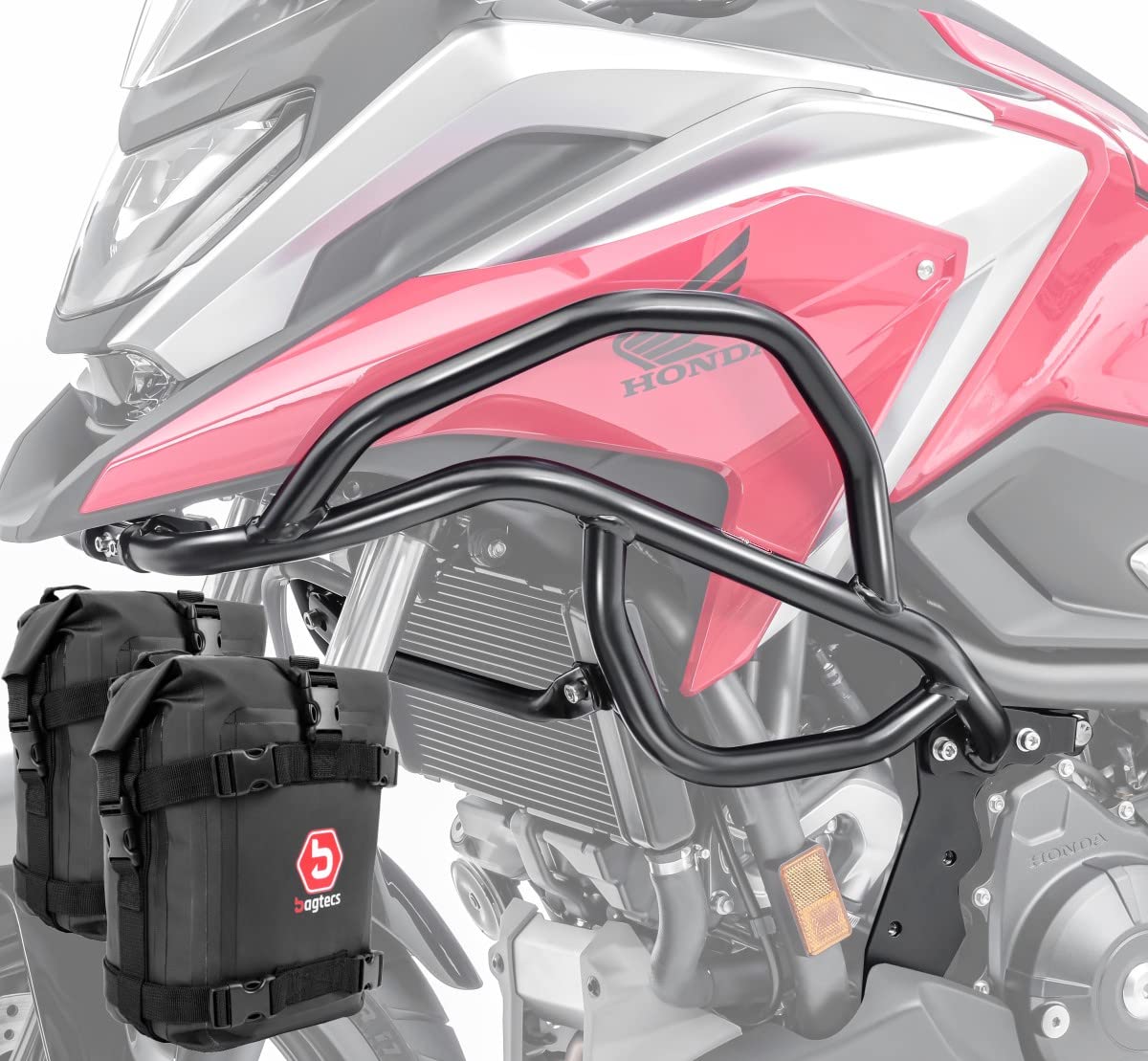 Verkleidungsschutzbügel + Taschen für Honda NC 750 X 21-22 schwarz X21 von MOTO GUARD