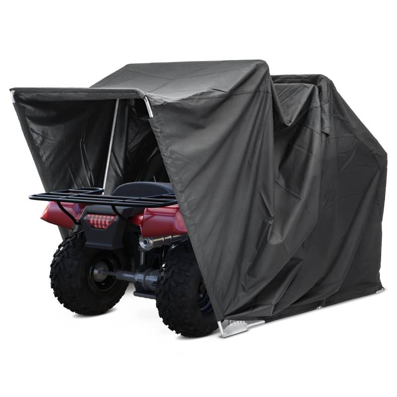 Zeltgarage/Faltgarage für Motorräder und Quads/ATVs XXXL schwarz von MOTO GUARD