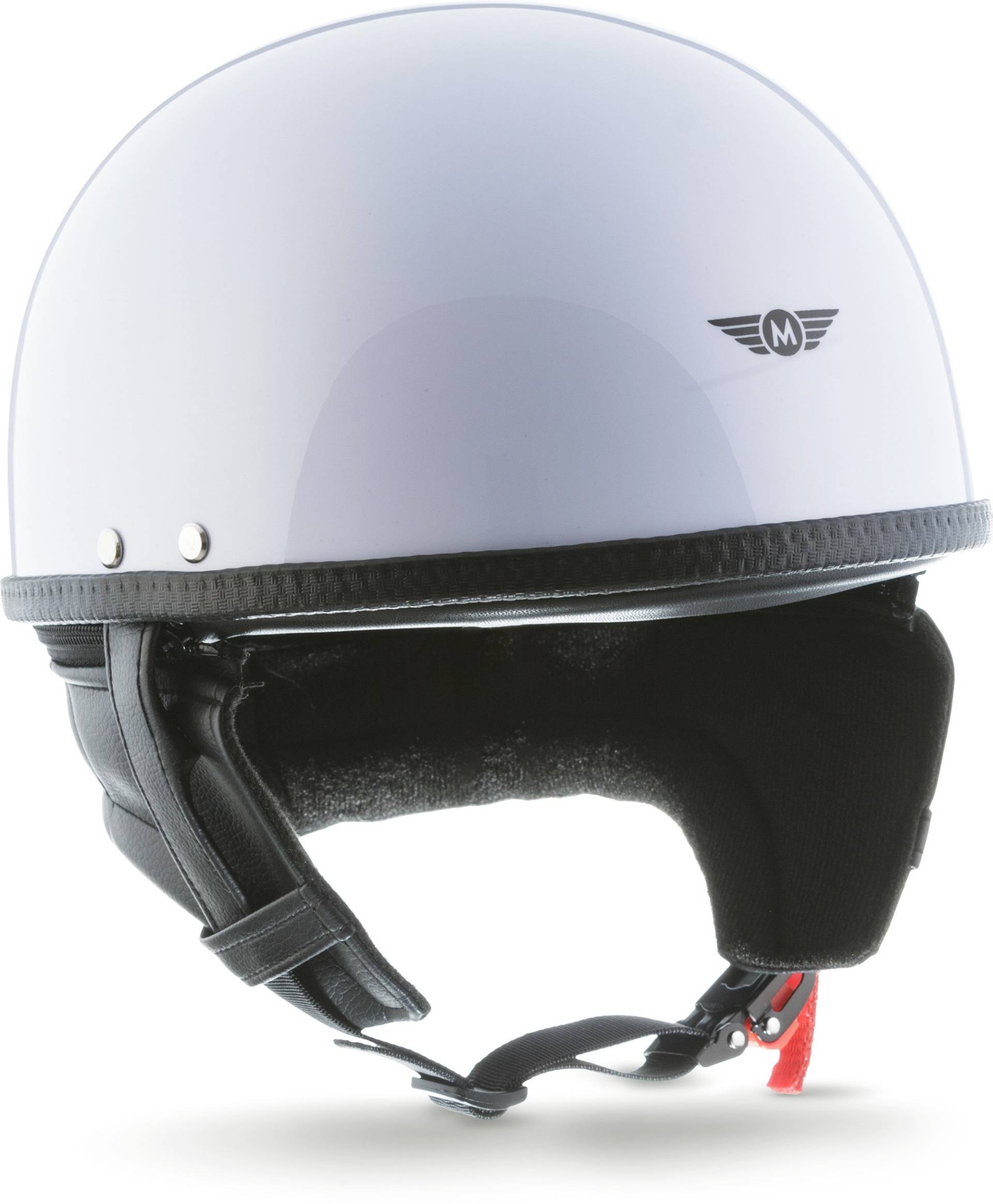 MOTO Helmets® D22 „White“ · Brain-Cap · Halbschale Jet-Helm Motorrad-Helm Roller-Helm Retro · Fiberglas Schnellverschluss SlimShell Tasche S (55-56cm) MOTO Helmets® D22 „White“ · Brain-Cap · Halbschale Jet-Helm Motorrad-Helm Roller-Helm Retro · Fiberglas Schnellverschluss SlimShell Tasche S (55-56cm) von Moto Helmets