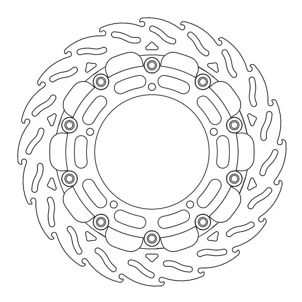 Street Front Right Brake Disk Racing Flame for optimal cooling and resistance... Street Front Right Brake Disk Racing Flame for optimal cooling and resistance... von MOTO-MASTER