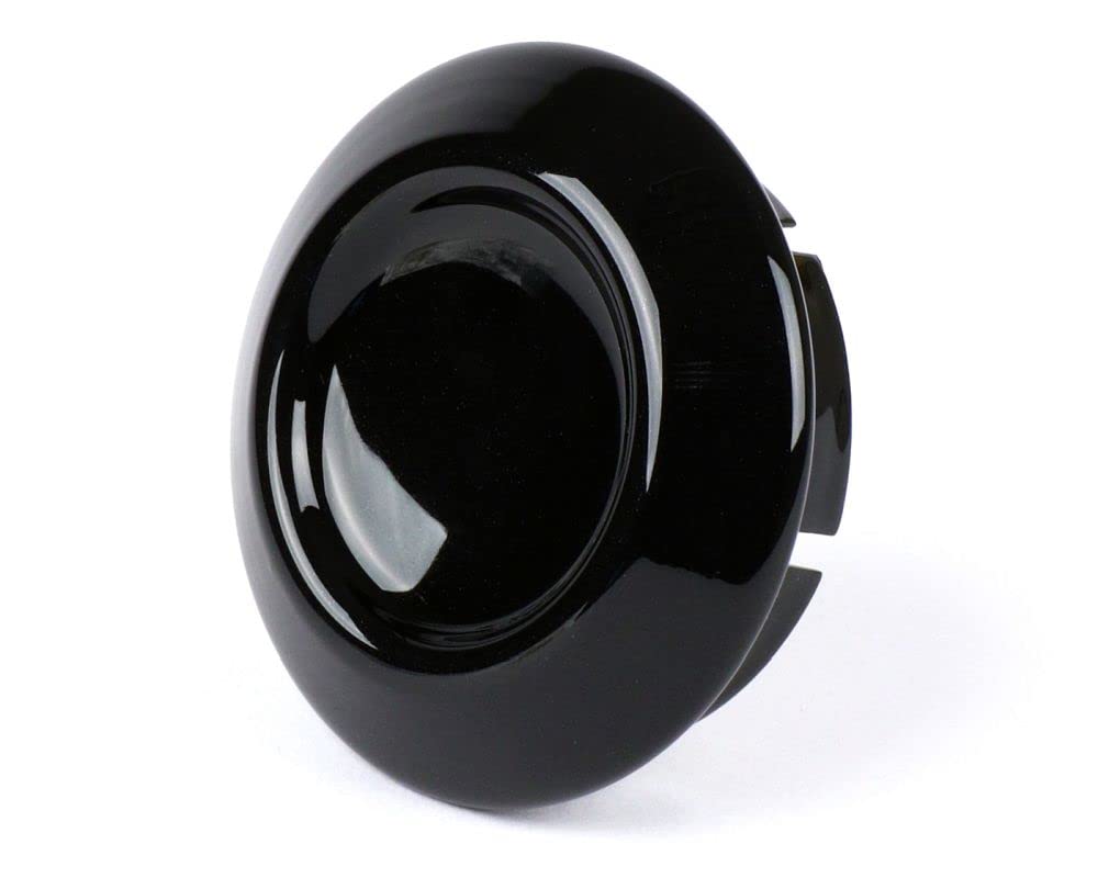 MOTO NOSTRA Abdeckkappe Radmutter/Bremstrommel schwarz glänzend D=35mm kompatibel für Vespa Primavera (2013-), Sprint (2014-), GTS 125-300 von MOTO NOSTRA