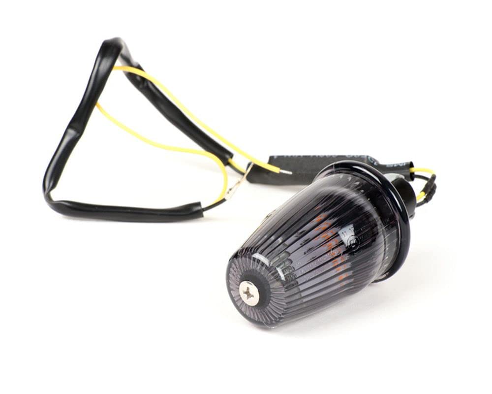 MOTO NOSTRA Blinker/Lenkerblinker LED, schwarz 6V kompatibel für Vespa V50, 50SR, 50 Sprinter, 90SS, 90 Racer, PV125, ET3, Sprint150, Rally180/200 von MOTO NOSTRA