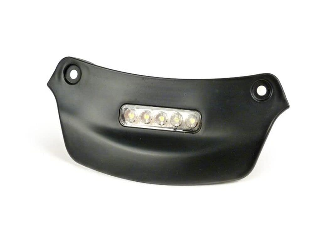 MOTO NOSTRA Kennzeichenbeleuchtung LED schwarz matt kompatibel für Vespa Primavera 125 ABS, IGET, Sprint 150, Elettrica von MOTO NOSTRA