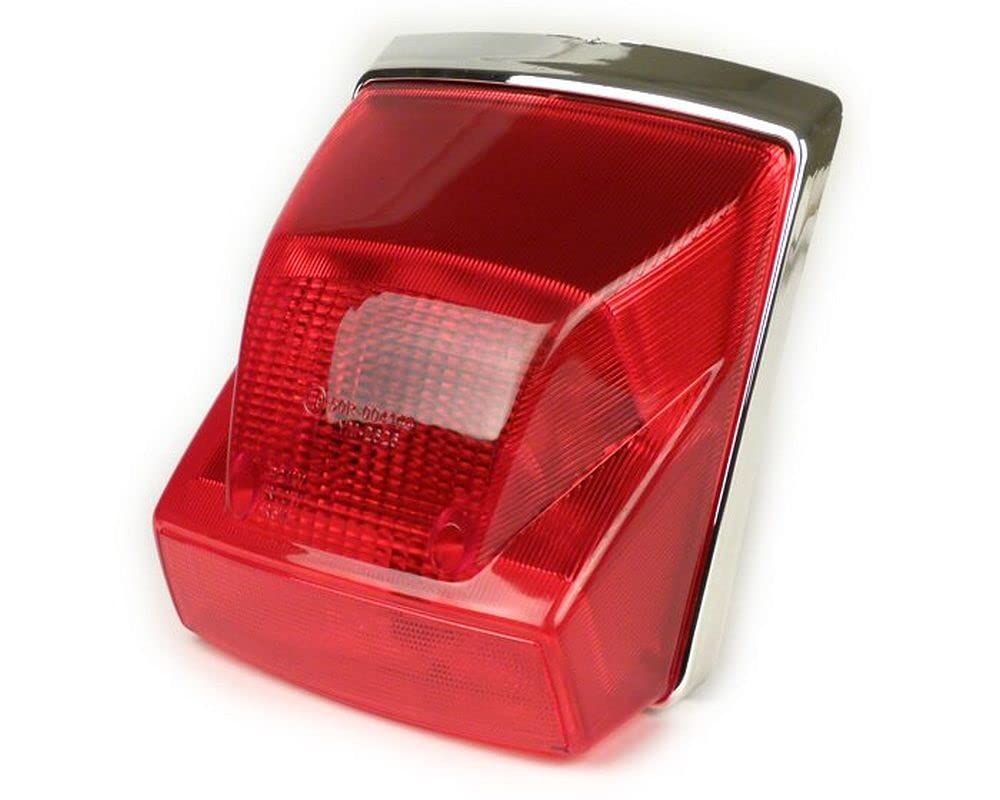 MOTO NOSTRA Rücklicht rot mit verchromtem Rand, kompatibel für Vespa PX80-200 Lusso, MY Ersatz Rückleuchte MOTO NOSTRA Rücklicht rot mit verchromtem Rand, kompatibel für Vespa PX80-200 Lusso, MY Ersatz Rückleuchte von MOTO NOSTRA